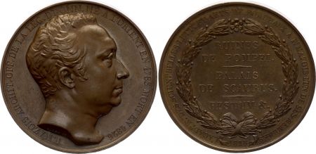 France François Mazois - 1828 - Société des Sciences belles Lettres et Arts de Bordeaux - Bronze