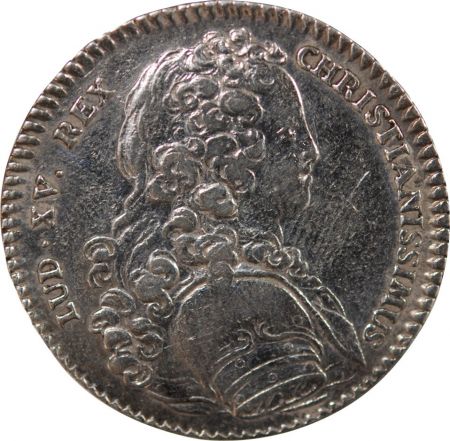 France GALERES ROYALES, LOUIS XV - JETON ARGENT 1723