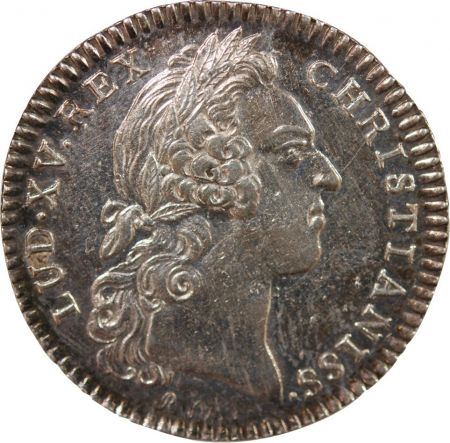 France GALERES ROYALES, LOUIS XV - JETON ARGENT 1758