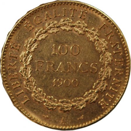 France GENIE - 100 FRANCS OR 1900 \ Dieu protège la France\ 