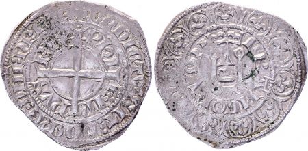 France Gros à la Couronne Philippe VI - 1337-1340 Argent