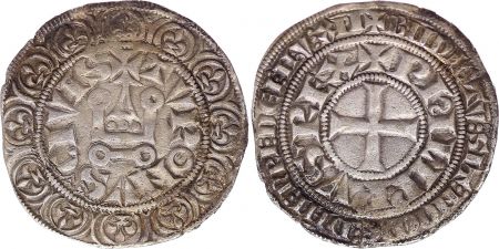 France Gros Tournois, à l\'O Rond - Philippe IV - 1290-1295 - Argent - 11ème ex
