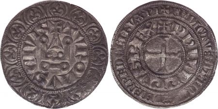 France Gros Tournois, à l\'O Rond - Philippe IV - 1290-1295 - Argent - 9ème ex