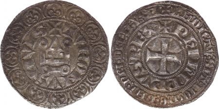 France Gros Tournois, O long - Philippe IV - 1290-1295 - Argent - 4ème ex