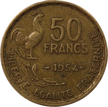France GUIRAUD - 50 FRANCS 1954 B BEAUMONT LE ROGER