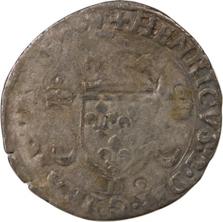 France HENRI II - DOUZAIN AUX CROISSANTS - 1552 D LYON