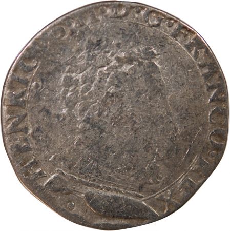 France HENRI II (POSTHUME) - TESTON A LA TETE NUE, 1er TYPE 1560 M TOULOUSE