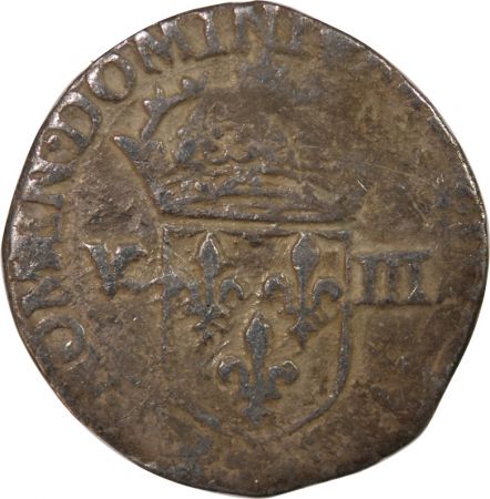 France HENRI III -  ECU, CROIX DE FACE 1581 T NANTES
