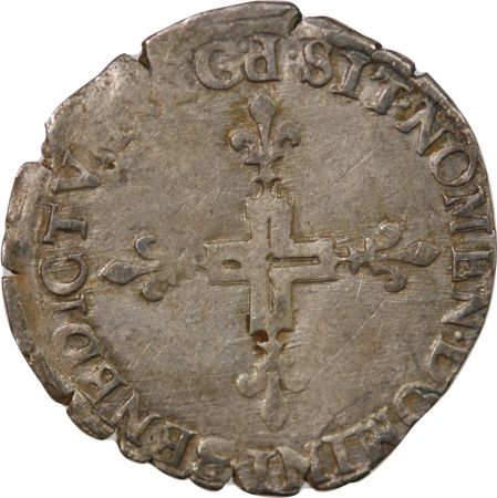 France HENRI III - DOUBLE SOL PARISIS, 2nd TYPE 1578 P DIJON