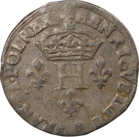 France HENRI III - DOUBLE SOL PARISIS, 2nd TYPE 1580 PARIS