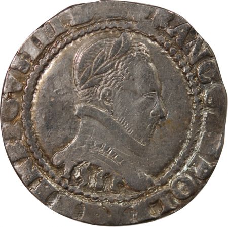 France HENRI III - FRANC AU COL PLAT 1581 L BAYONNE