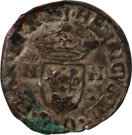 France HENRI IV - DOUZAIN AUX DEUX H 1591-1596 I - LIMOGES