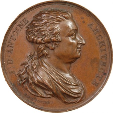 France HÔTEL DES MONNAIES  J.-D. ANTOINE ARCHITECTE  - MEDAILLE CUIVRE VERS 1830