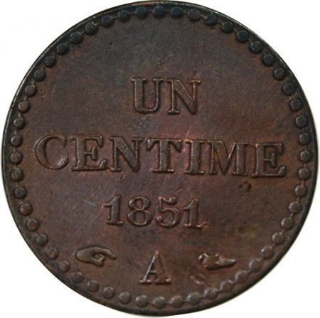France IIe REPUBLIQUE - CENTIME DUPRÉ - 1851 A PARIS
