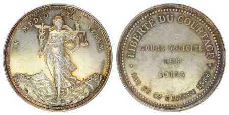 France Jeton de Commerce - Liberté de Courtage - Loi du 18 Juillet 1866
