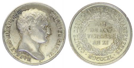 France Jeton de notaire -Napoléon Bonaparte - 1840