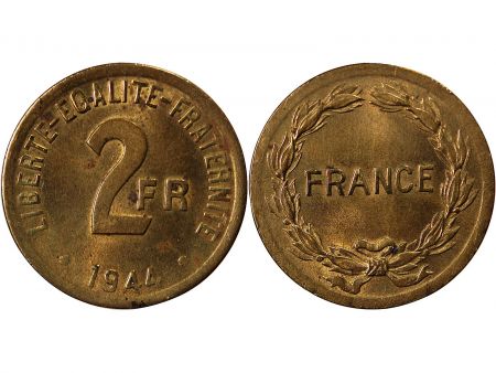 FRANCE LIBRE - 2 FRANCS 1944