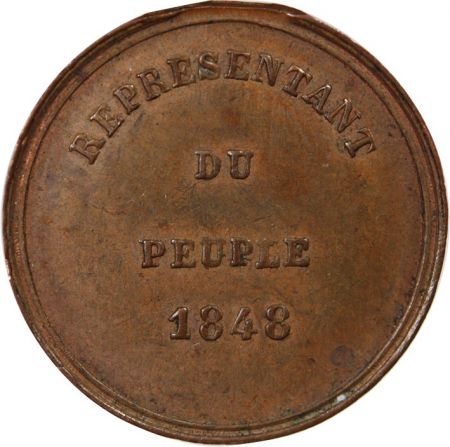 France LOUIS-NAPOLEON BONAPARTE  REPRESENTANT DU PEUPLE - MEDAILLE 1848