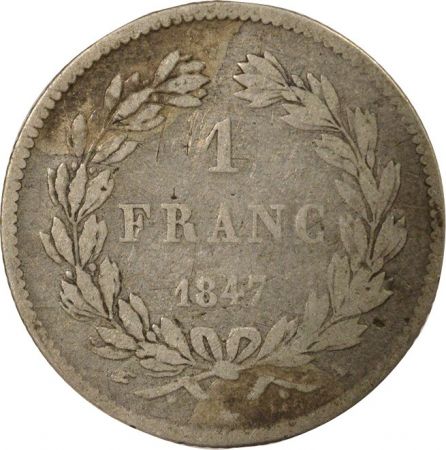 France Louis Philippe Ier - 1 Franc Argent 1847 A Paris