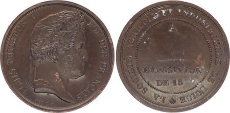 France Louis-Philippe Ier - Société Agricole et Industrielle - Oise - 18xx  - Cuivre