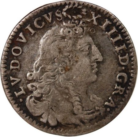 France LOUIS XIV - 4 SOLS DITS DES TRAITANTS 1675 A PARIS