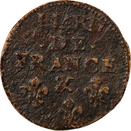 France LOUIS XIV - LIARD AU BUSTE AGE 1699 & AIX, 3e TYPE