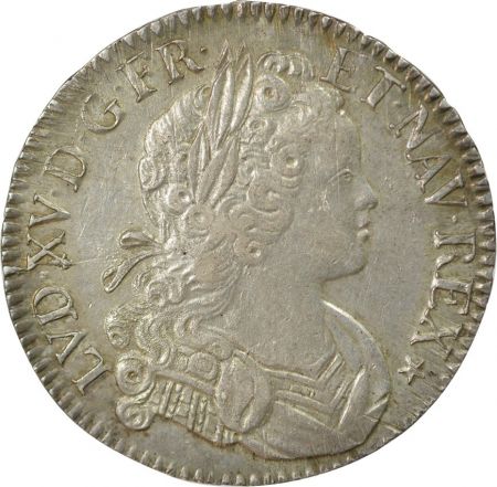 France Louis XV - Ecu De France & Navarre - 1718 N Montpellier