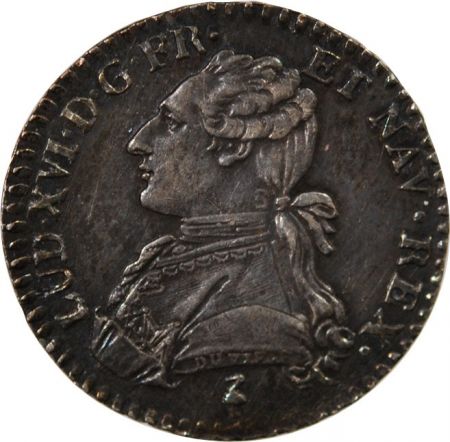 France LOUIS XVI - 1/10 ECU AUX BRANCHES D\'OLIVIER 1782 A PARIS