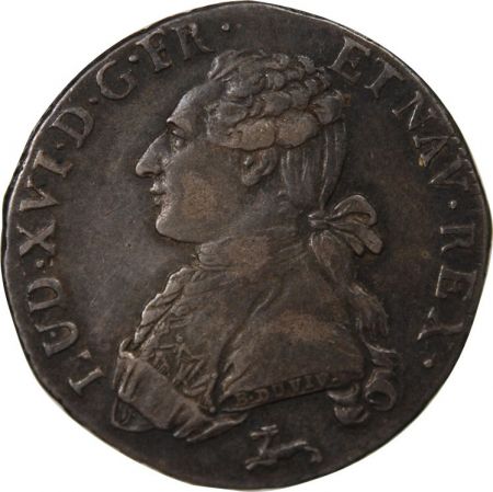 France LOUIS XVI - 1/5 ECU AUX RAMEAUX D\'OLIVIER 1787 R ORLEANS