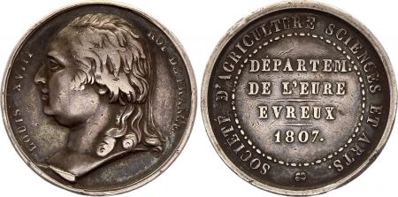 France Louis XVIII - Département de l\'Eure - Evreux - 1807 - Argent