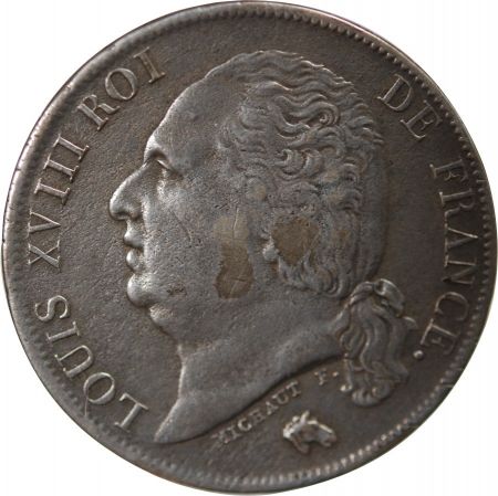 France LOUIS XVIII - FRANC ARGENT 1823 W LILLE