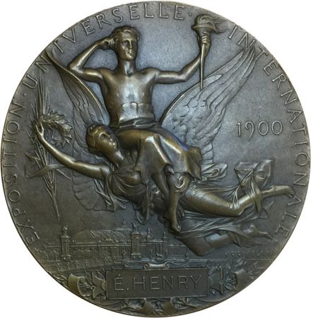 France Médaille Bronze France - Exposition Universelle 1900 Paris - Jules-Clément Chaplain