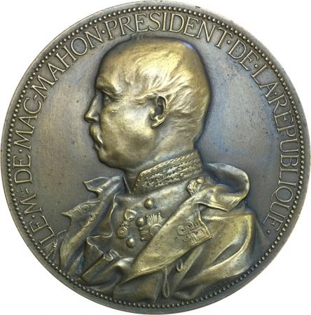 France Médaille Bronze France - Mac Mahon - Président de la République - Jules-Clément Chaplain