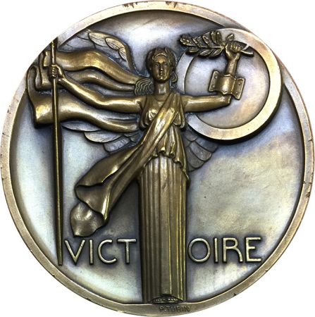 France Médaille Bronze France - Victoire 1918 - Foch - Pierre Turin