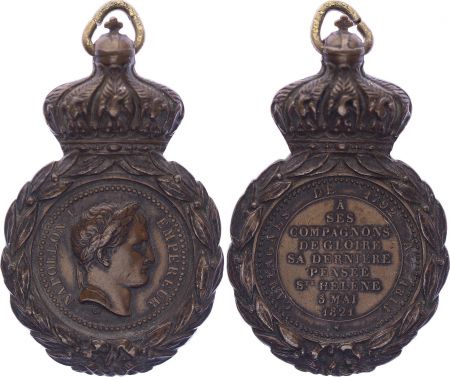 France Médaille de Sainte-Hélène - Napoléon I (1792-1815) - sans ruban
