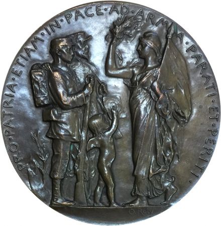 France Médaille France - Marianne et Soldats - Oscar Roty