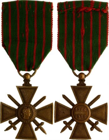 France Médaille Militaire Croix de Guerre 1914-1918
