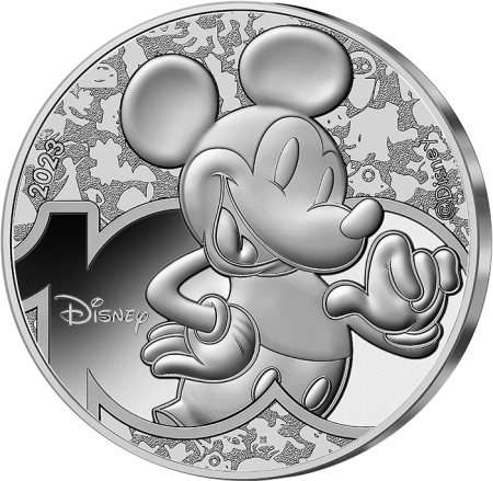 France Mickey Mouse - 100 ans Disney - 100 Euros Argent 2023