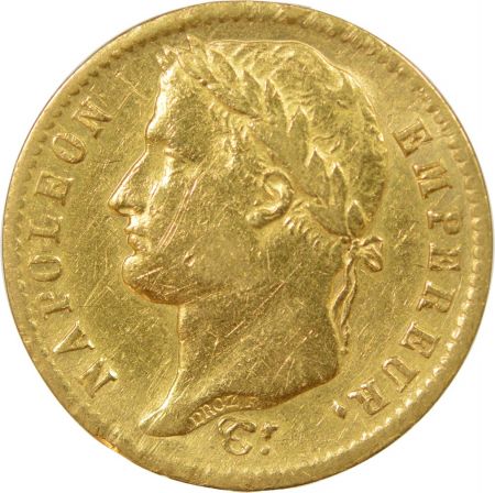 France Napoléon Ier - 20 Francs Or 1814 W Lille