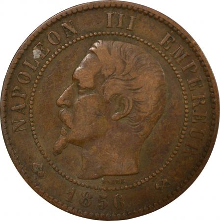 France NAPOLEON III - 10 CENTIMES 1856 B ROUEN