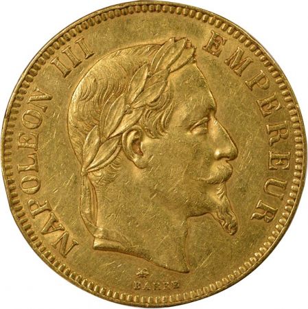 France Napoléon III - 100 Francs Or Tête Laurée - 1866 A Paris