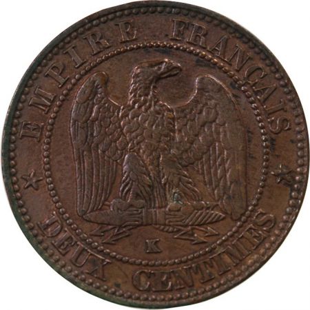 France NAPOLEON III - 2 CENTIMES TETE NUE 1856 K BORDEAUX