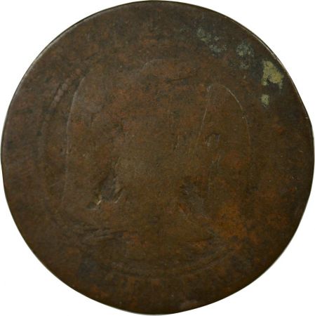 France NAPOLEON III - 5 CENTIMES 1855 BB STRASBOURG, JETON 445