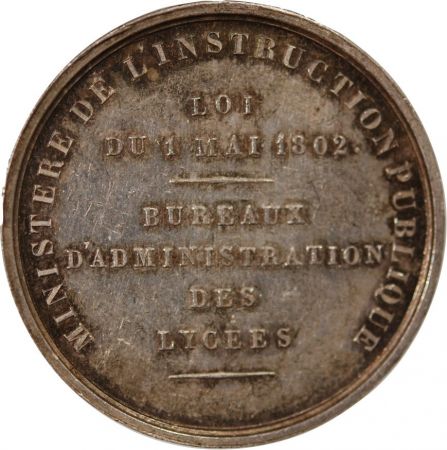 France NAPOLÉON III  BUREAU DES LYCÉES - JETON ARGENT - Poinçon Abeille (1860-1879)