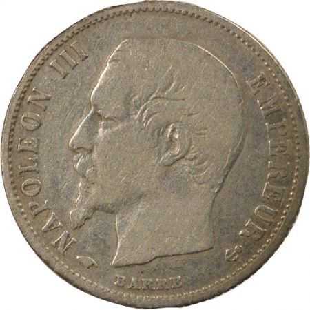 France Napoléon III, Tête Nue - 50 Centimes Argent 1859 A Paris