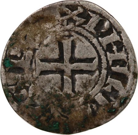 France PHILIPPE II - DENIER TOURNOIS, 1er TYPE 1204-1220