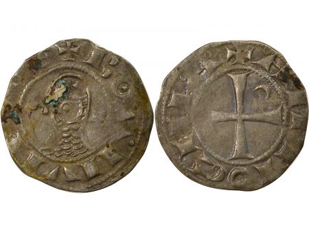 France Principaute D\'Antioche, Bohemond III - Denier Argent 1149 / 1163