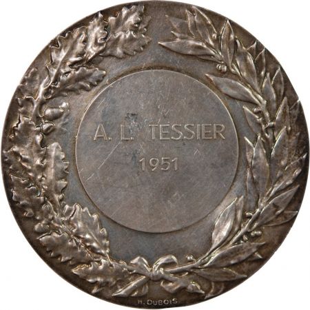 France QUAI CONTI, MONNAIE DE PARIS - MEDAILLE ARGENT - 1951, DISTRIBUE A TESSIER
