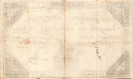 France RÉVOLUTION FRANCAISE  ASSIGNAT - 50 LIVRES - LOI DU 14/12/1792