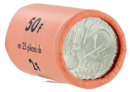 France Rouleau 25 x 2 Francs Commémo. Pasteur FRANCE 1995